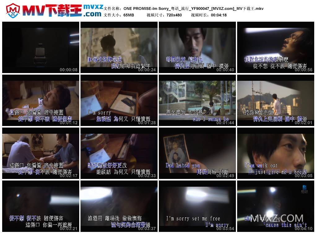 ONE PROMISE-Im Sorry_粤语_流行_YF900047